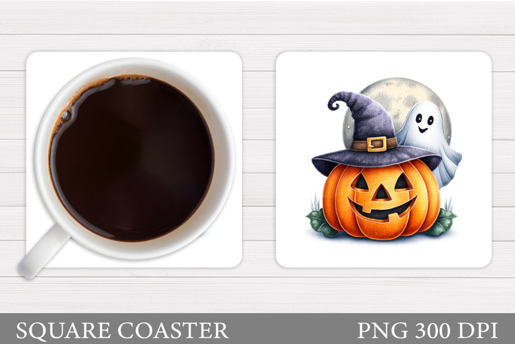 Halloween Pumpkin Coaster. Halloween Coaster Design