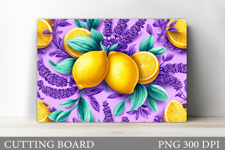 Lemons Cutting Board. Fruits Cutting Board Sublimation