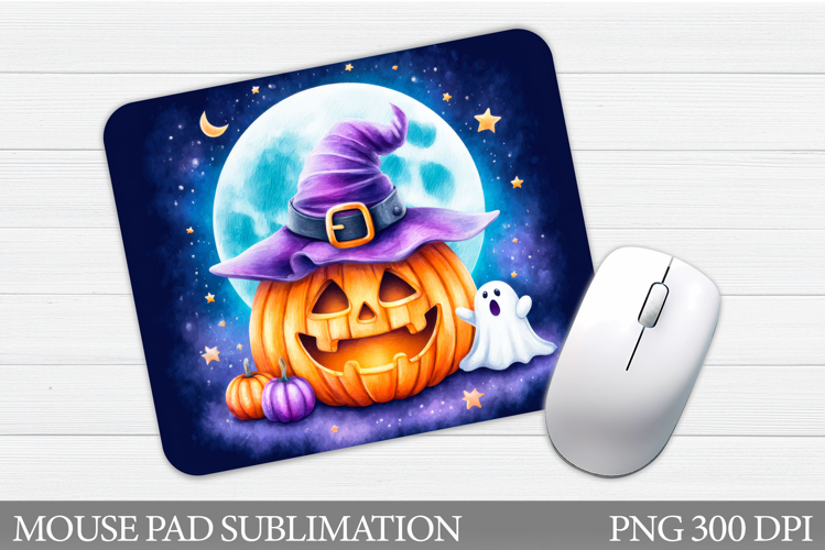 Halloween Pumpkin Mouse Pad. Halloween Mouse Pad Design