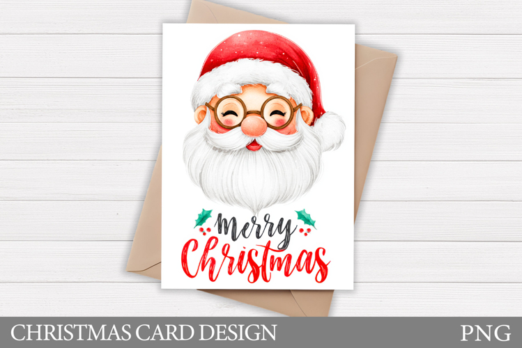 Santa Claus Card Printable. Christmas Card Design
