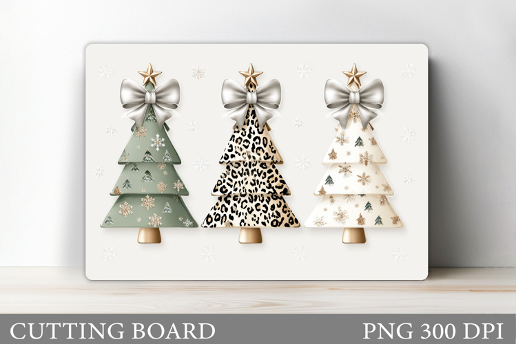 Christmas Tree Cutting Board Design. Kitchen Cutting Board