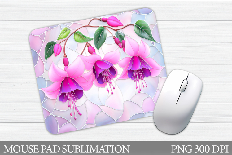 Floral Mouse Pad Sublimation. Flowers Mouse Pad Design