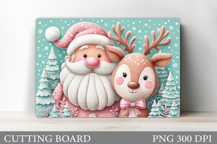 Santa Claus Cutting Board. Christmas Cutting Board