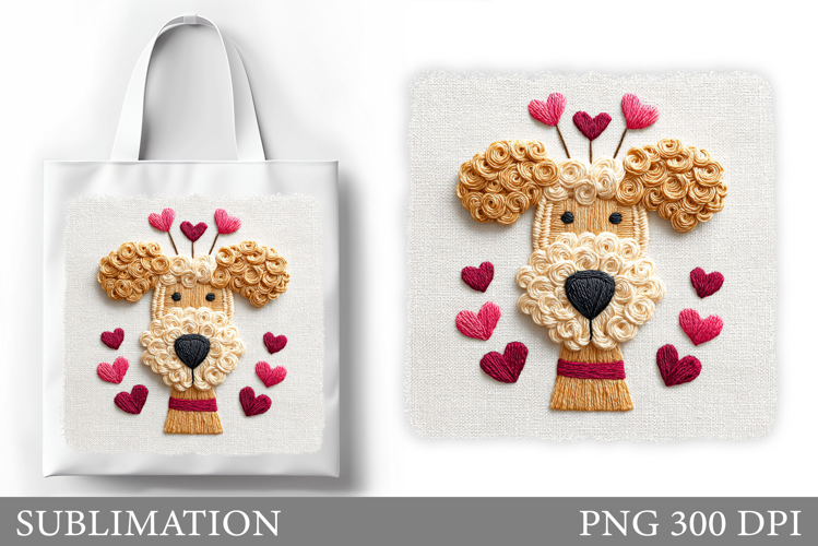 Cute Dog Tote Bag Design. Dog Sublimation