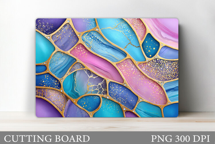 Abstraction Cutting Board Design. Abstraction Sublimation example image 1