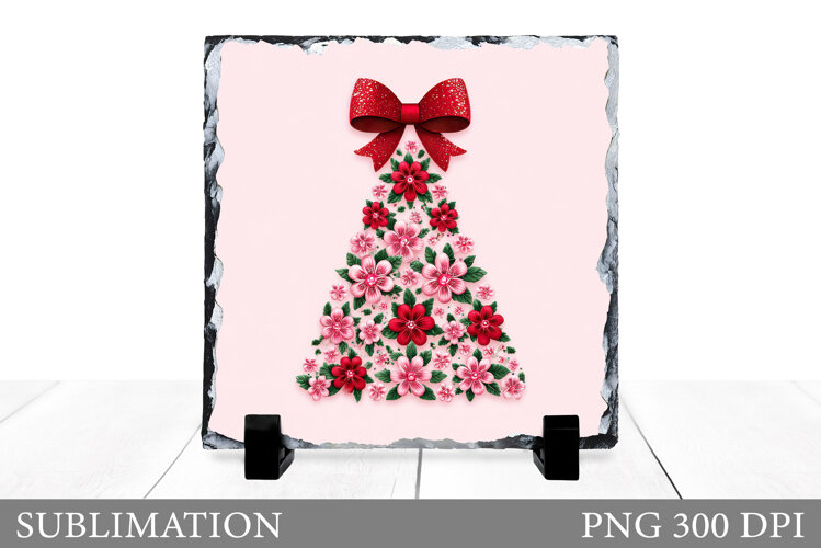 Christmas Tree Slate Design. Christmas Tree Sublimation example image 1