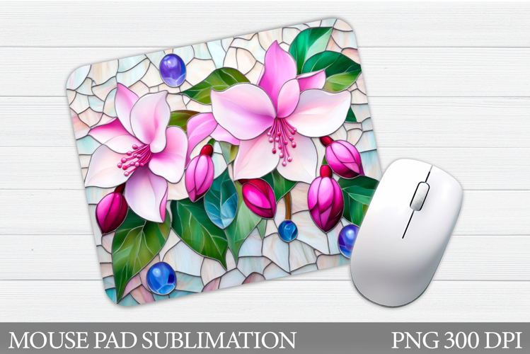 Floral Mouse Pad Sublimation. Flowers Mouse Pad Design