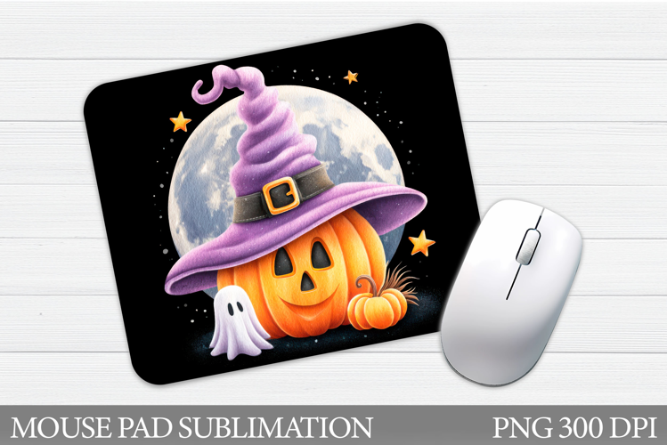 Halloween Pumpkin Mouse Pad. Halloween Mouse Pad Design
