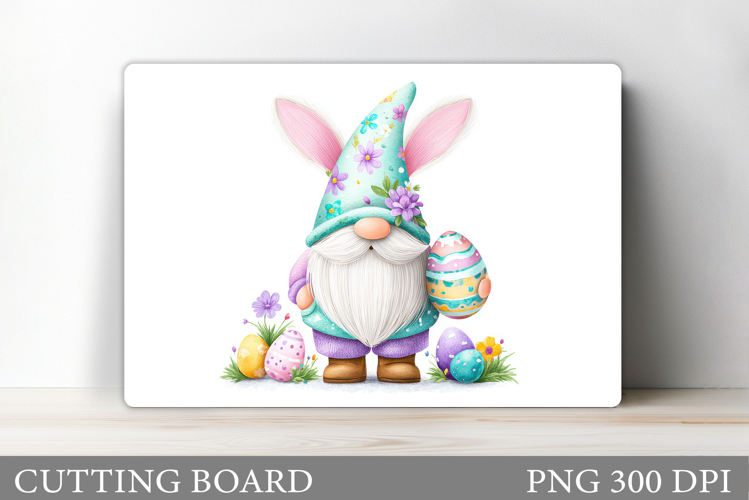 Easter Gnome Cutting Board. Easter Cutting Board Sublimation
