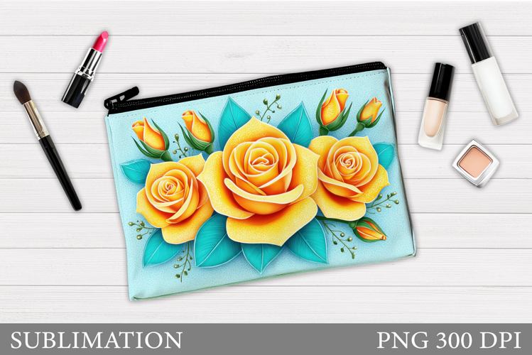 Roses Makeup Bag Design. Roses Sublimation