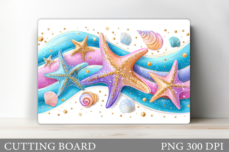 Starfish Cutting Board Design. Starfish Sublimation