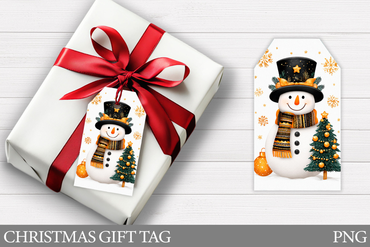 Christmas Snowman Gift Tag. Christmas Gift Tags Printable