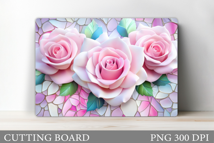 Roses Cutting Board. Flowers Cutting Board Sublimation