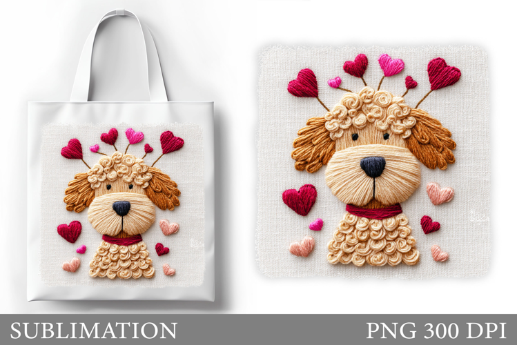 Cute Dog Tote Bag Design. Dog Sublimation