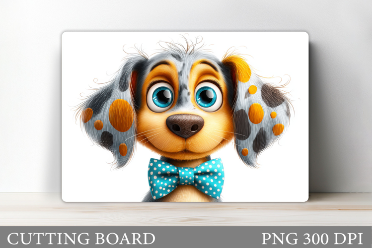 Cute Dog Strawberry Cutting Board. Dog Cutting Board Design
