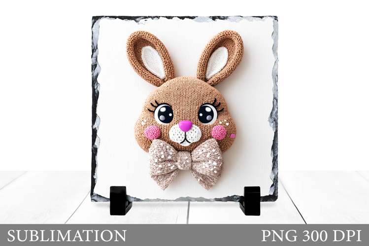 Cute Bunny Sublimation. Cute Bunny Slate Design