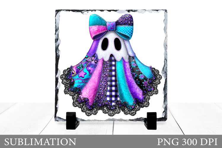 Cute Ghost Slate Design. Halloween Slate Sublimation