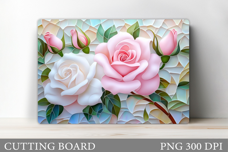 Roses Cutting Board. Flowers Cutting Board Design