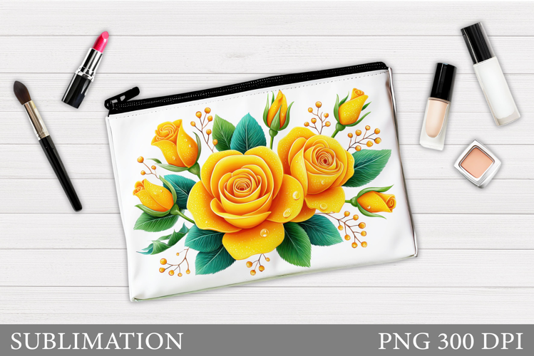 Roses Makeup Bag Design. Roses Sublimation
