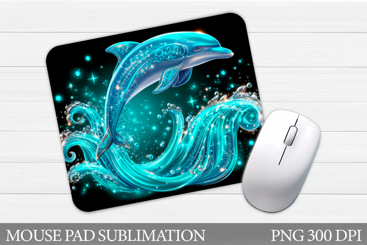 Dolphin Mouse Pad Design. Sea Mouse Pad Sublimation