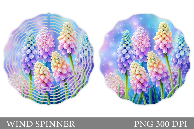 Floral Wind Spinner Sublimation. Flowers Wind Spinner Design