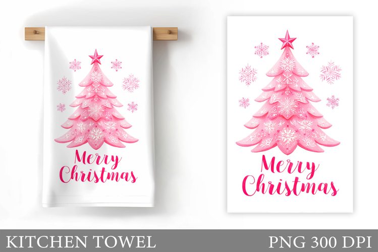 Christmas Tree Kitchen Towel. Christmas Kitchen Towel Design
