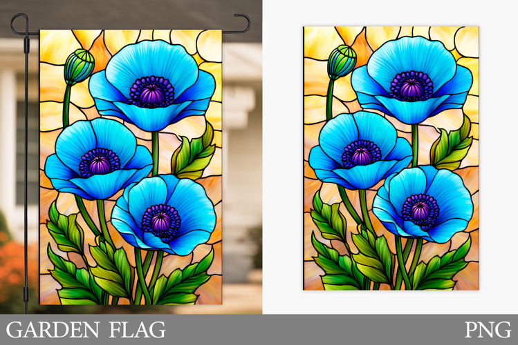 Floral Garden Flag Design. Flowers Garden Flag Sublimation