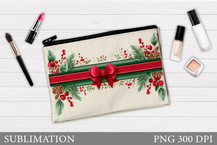Christmas Cosmetics Bag. Christmas Makeup Bag Design