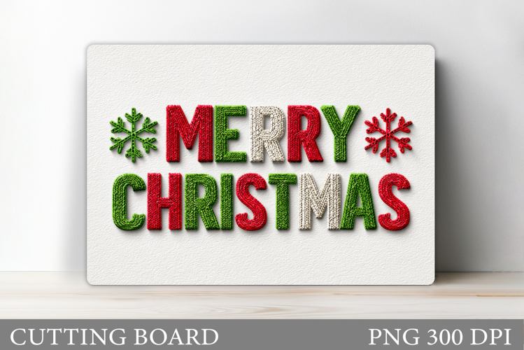 Merry Christmas Cutting Board. Christmas Cutting Board