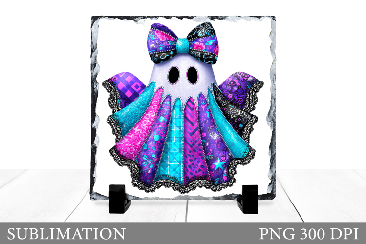 Halloween Ghost Slate Design. Halloween Slate Sublimation
