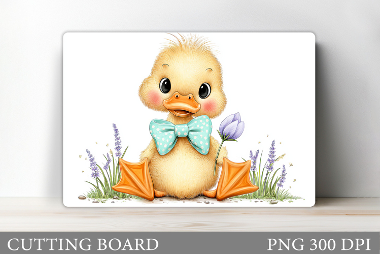 Easter Duck Cutting Board. Easter Kitchen Cutting Board