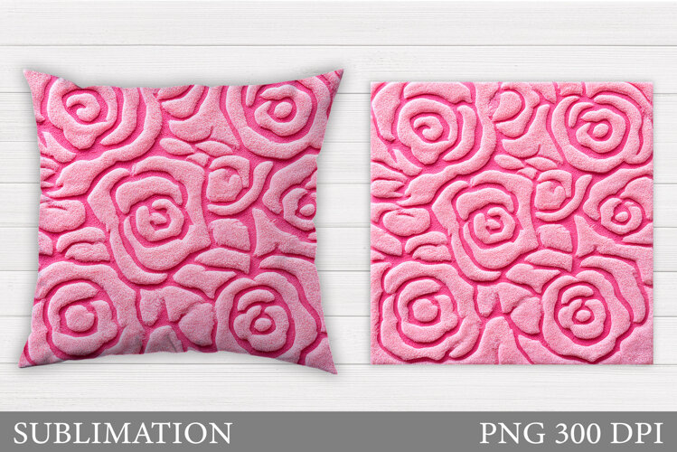 Roses Sublimation. Roses Pillow Sublimation example image 1