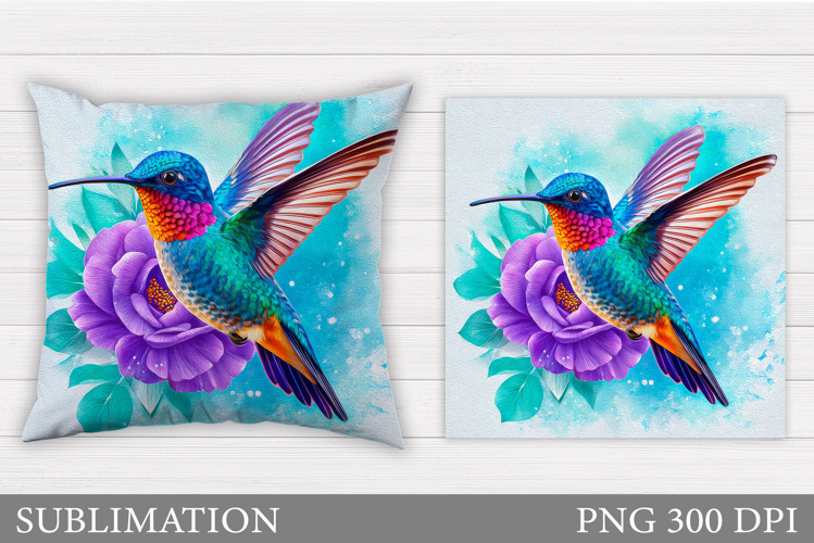 Hummingbird Sublimation. Hummingbird Pillow Sublimation