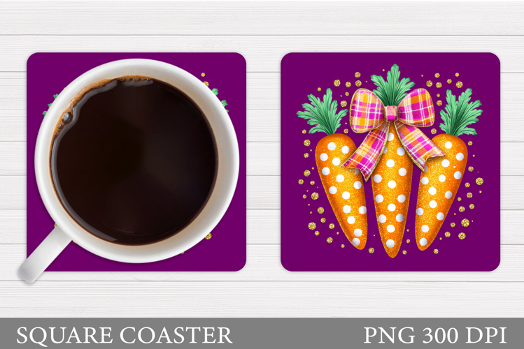 Carrot Coaster Design. Carrot Sublimation