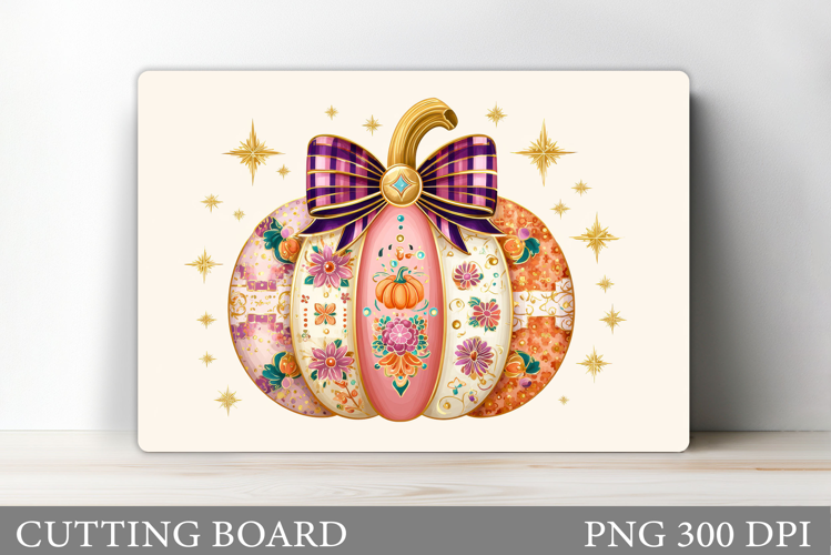 Pumpkin Cutting Board Design. Pumpkin Sublimation