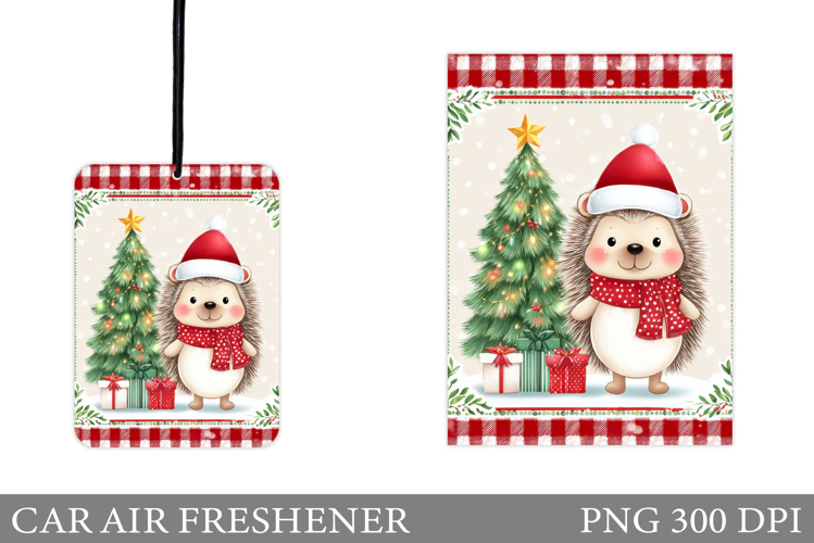 Hedgehog Car Air Freshener. Christmas Car Air Freshener