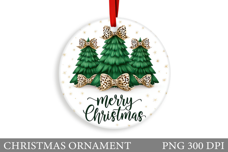 Christmas Tree Christmas Ornament. Winter Christmas Ornament