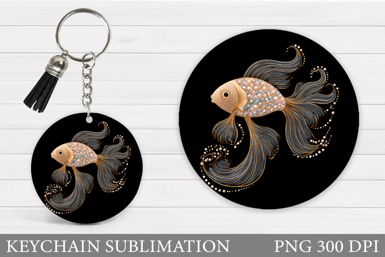 Fish Keychain Design. Fish Sublimation