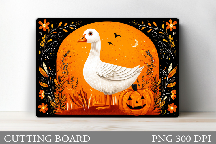Halloween Goose Cutting Board. Halloween Cutting Board