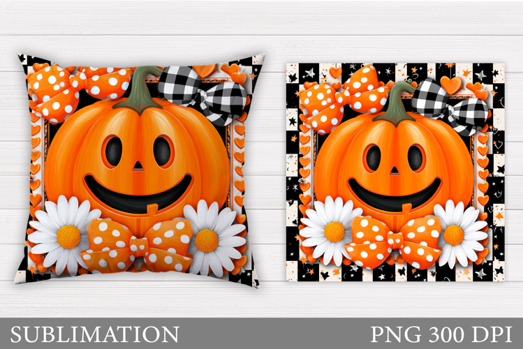 Halloween Pumpkin Pillow. Halloween Pillow Design