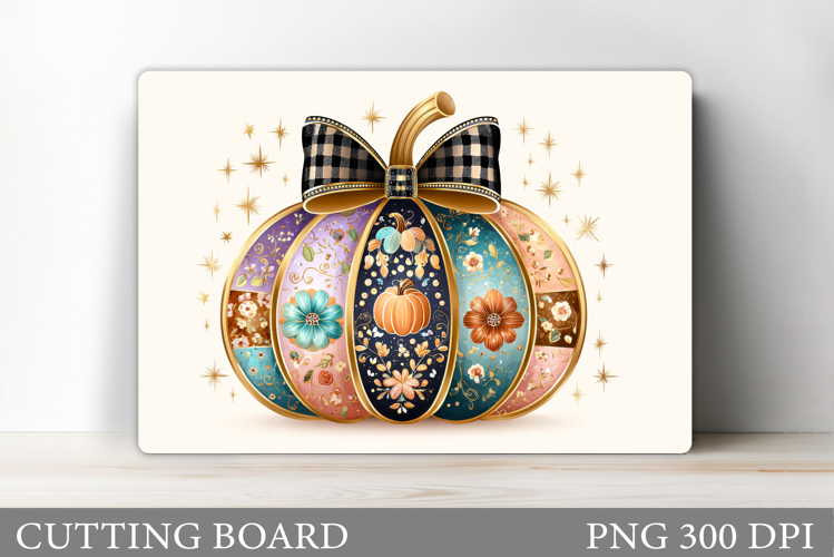 Pumpkin Cutting Board Design. Pumpkin Sublimation