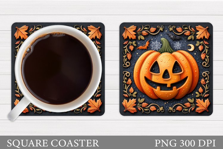 Halloween Pumpkin Coaster. Halloween Coaster Design