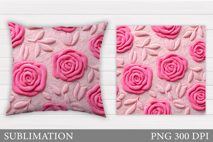 Roses Sublimation. Roses Pillow Sublimation