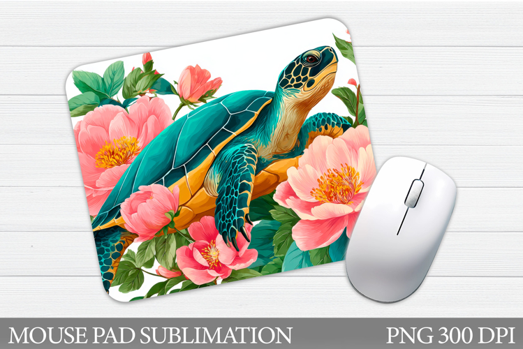 Turtle Mouse Pad Design. Sea Turtle Sublimation