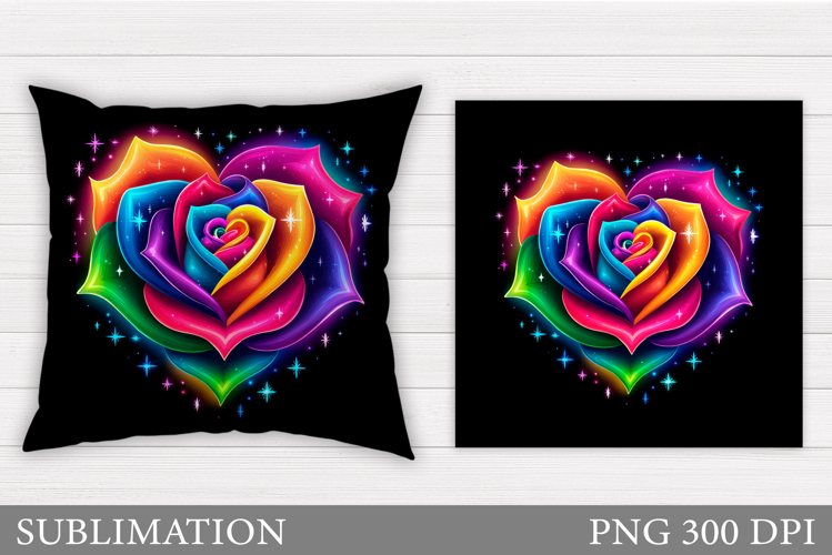 Rose Sublimation. Rose Pillow Sublimation
