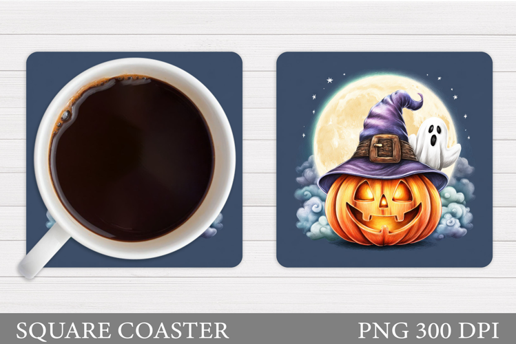 Halloween Pumpkin Coaster. Halloween Coaster Design