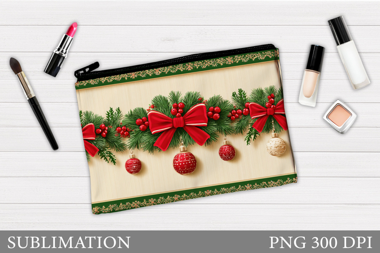 Christmas Cosmetics Bag. Christmas Makeup Bag Sublimation