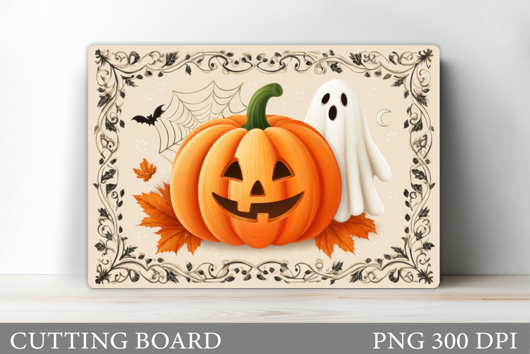 Halloween Cutting Board. Pumpkin Cutting Board Sublimation