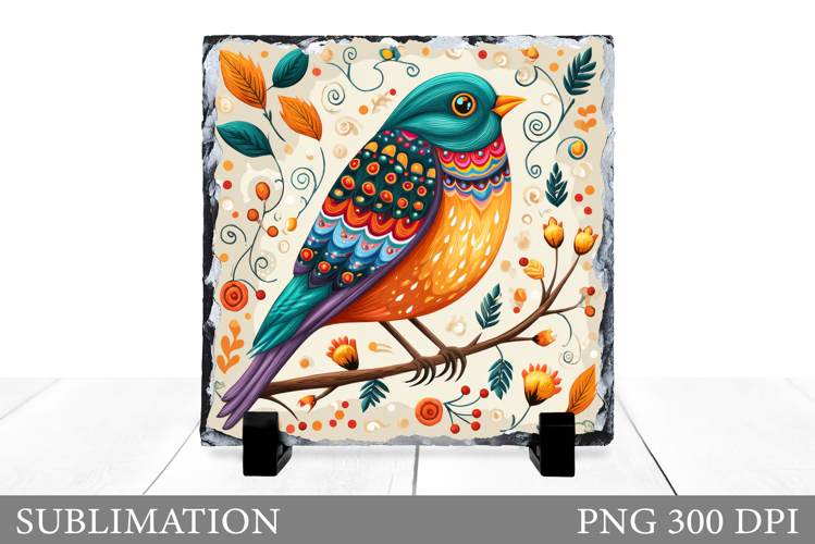 Bird Slate Design. Bird Sublimation