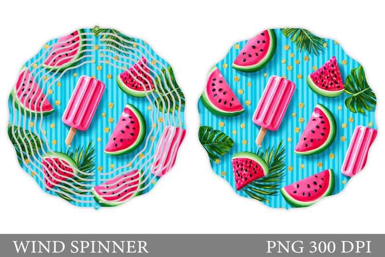 Watermelon Wind Spinner. Watermelon Sublimation